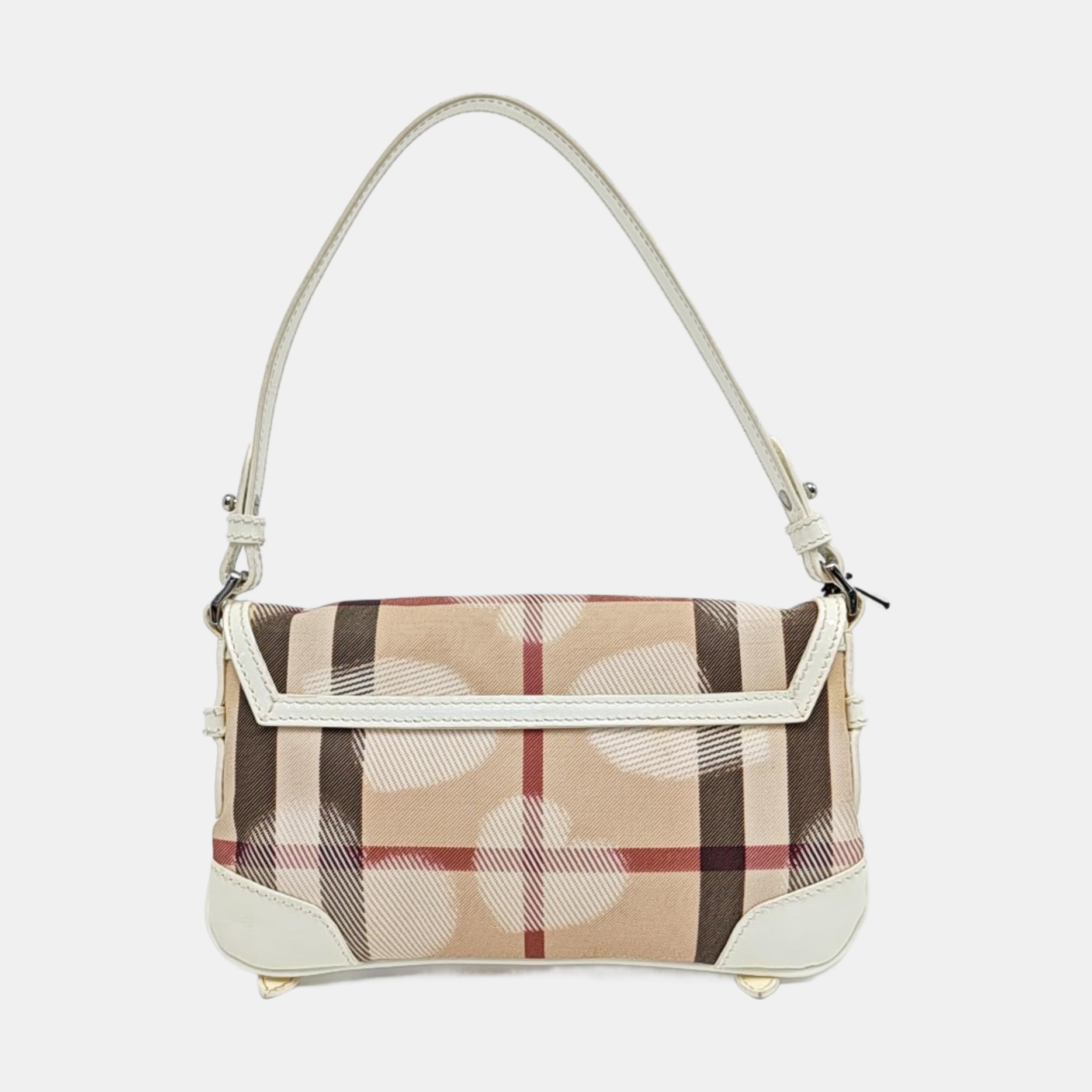 Coated Canvas Top Handle Bag Beige