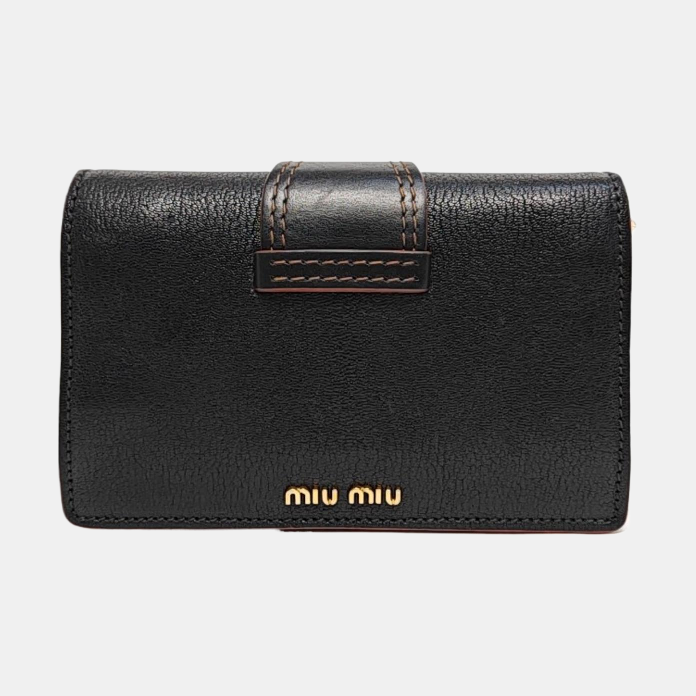 My Miu Calfskin Black
