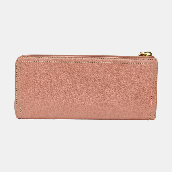 Zippy Wallet Calfskin Pink Wallet