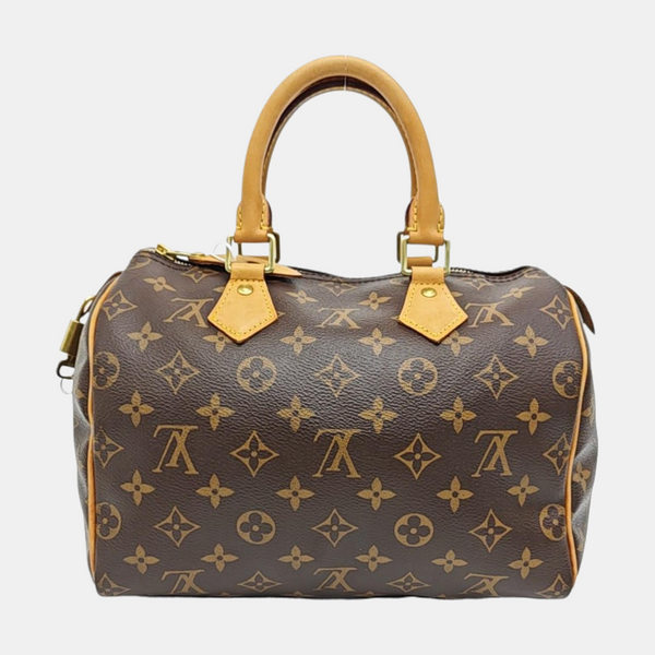SPEEDY 25 Monogram Coated Canvas Brown