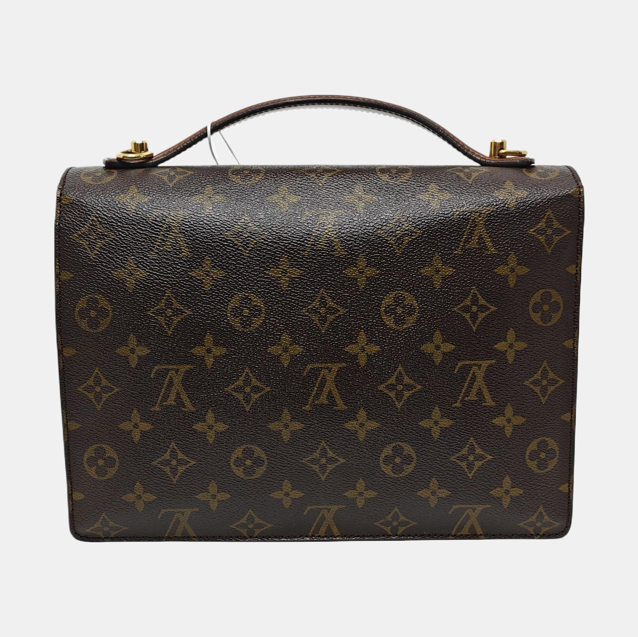 MONCEAU MM Monogram Coated Canvas Brown
