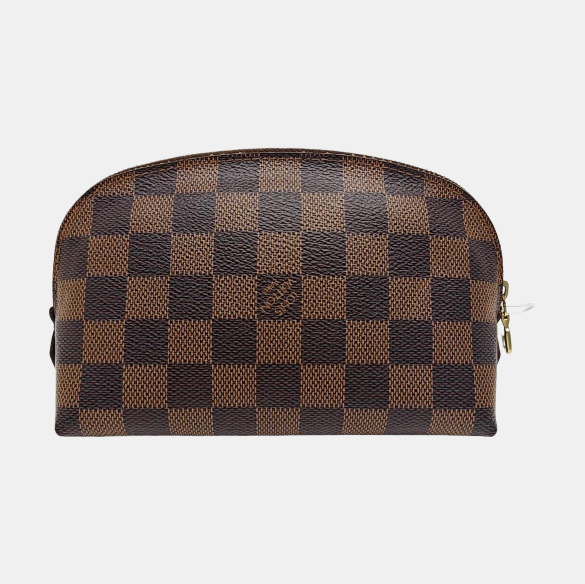 COSMETIC PM Damier Ebene Coated Canvas Brown