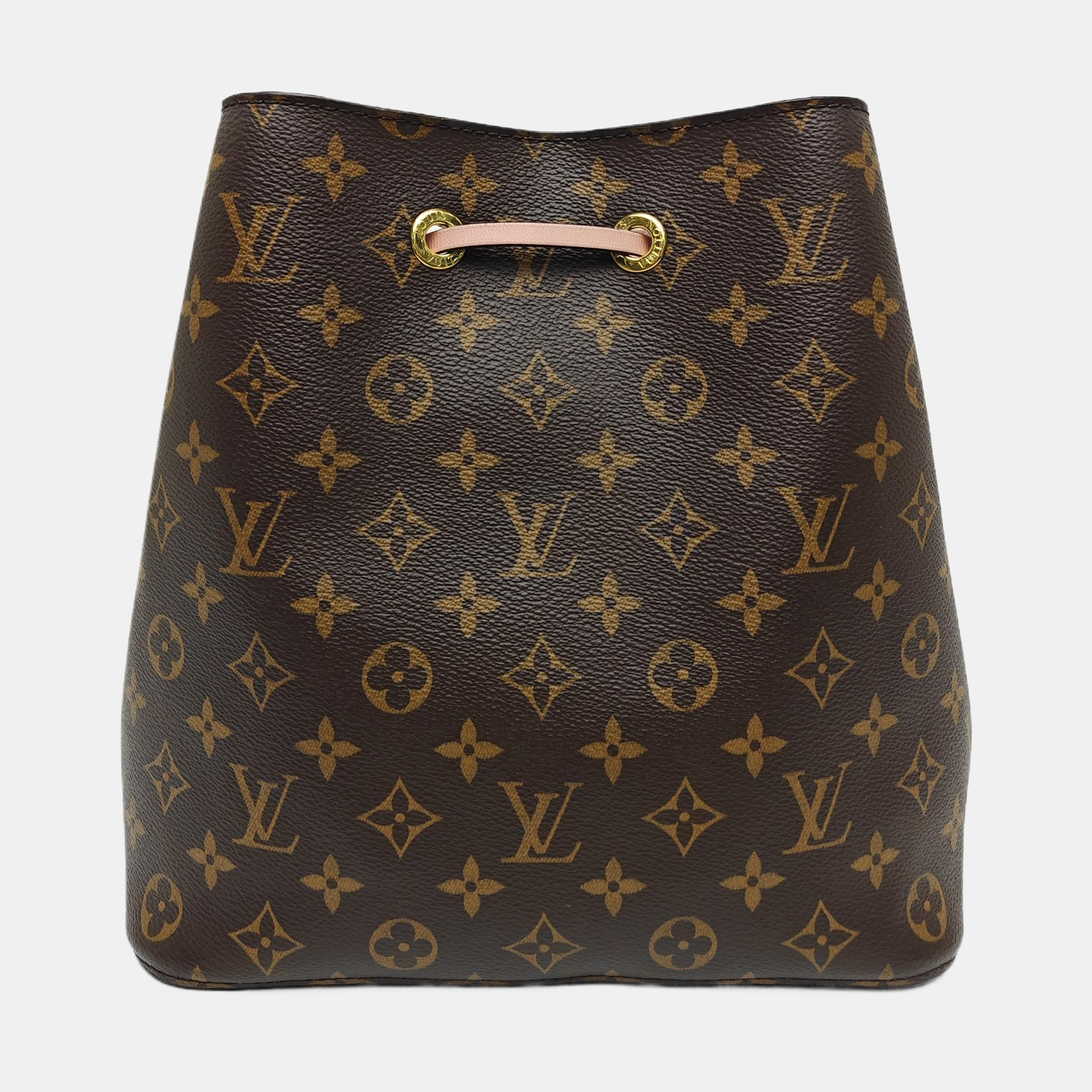 NÉONOÉ MM Monogram Coated Canvas Brown