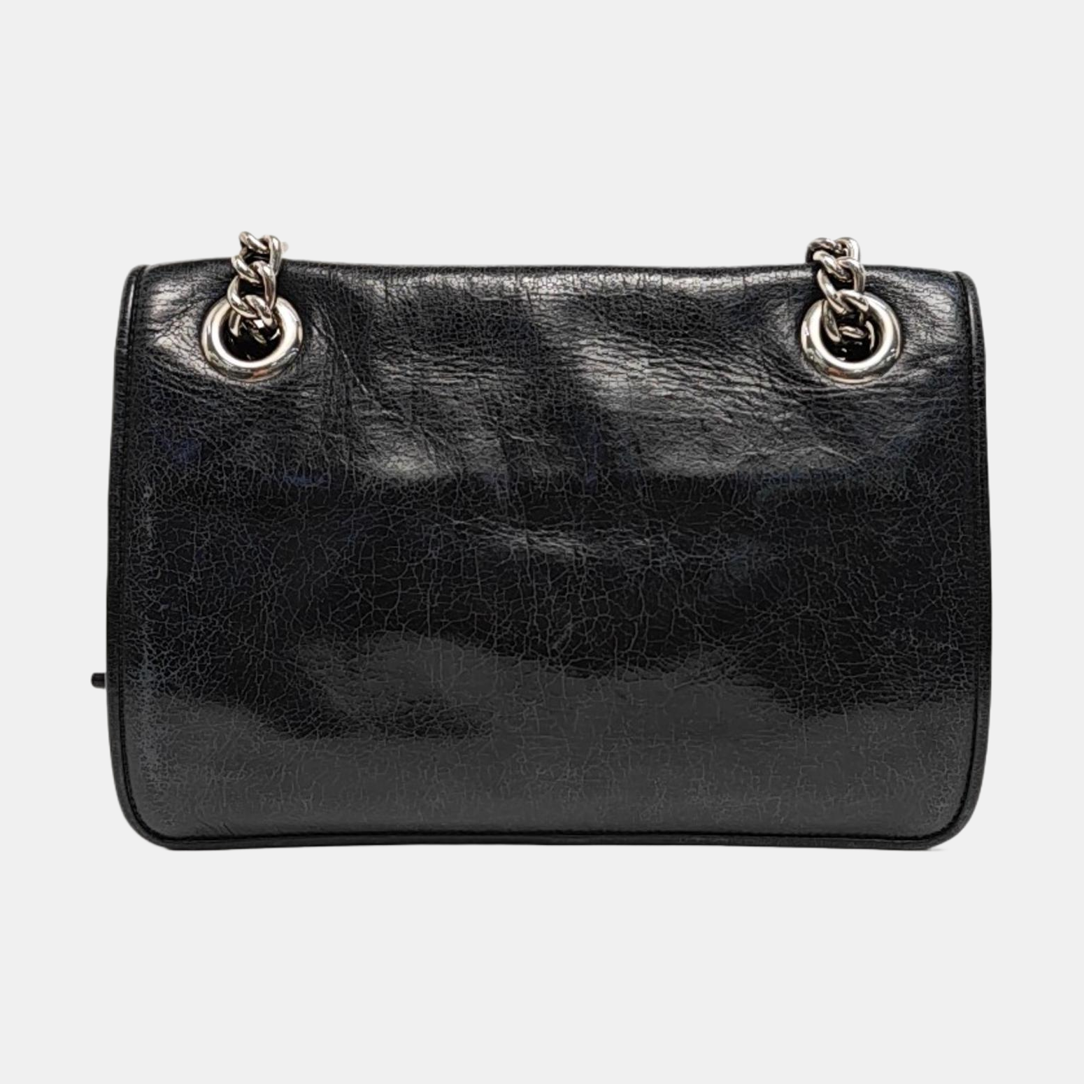 Calfskin Shoulder Bag Black