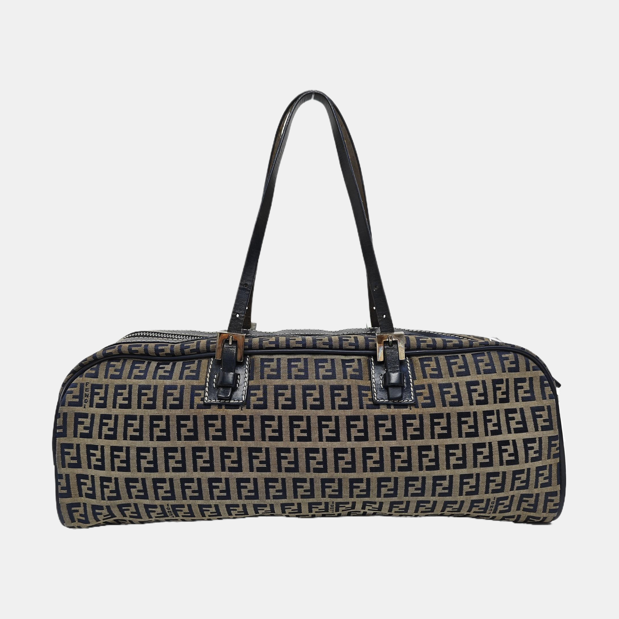 Canvas Top Handle Bag Blue