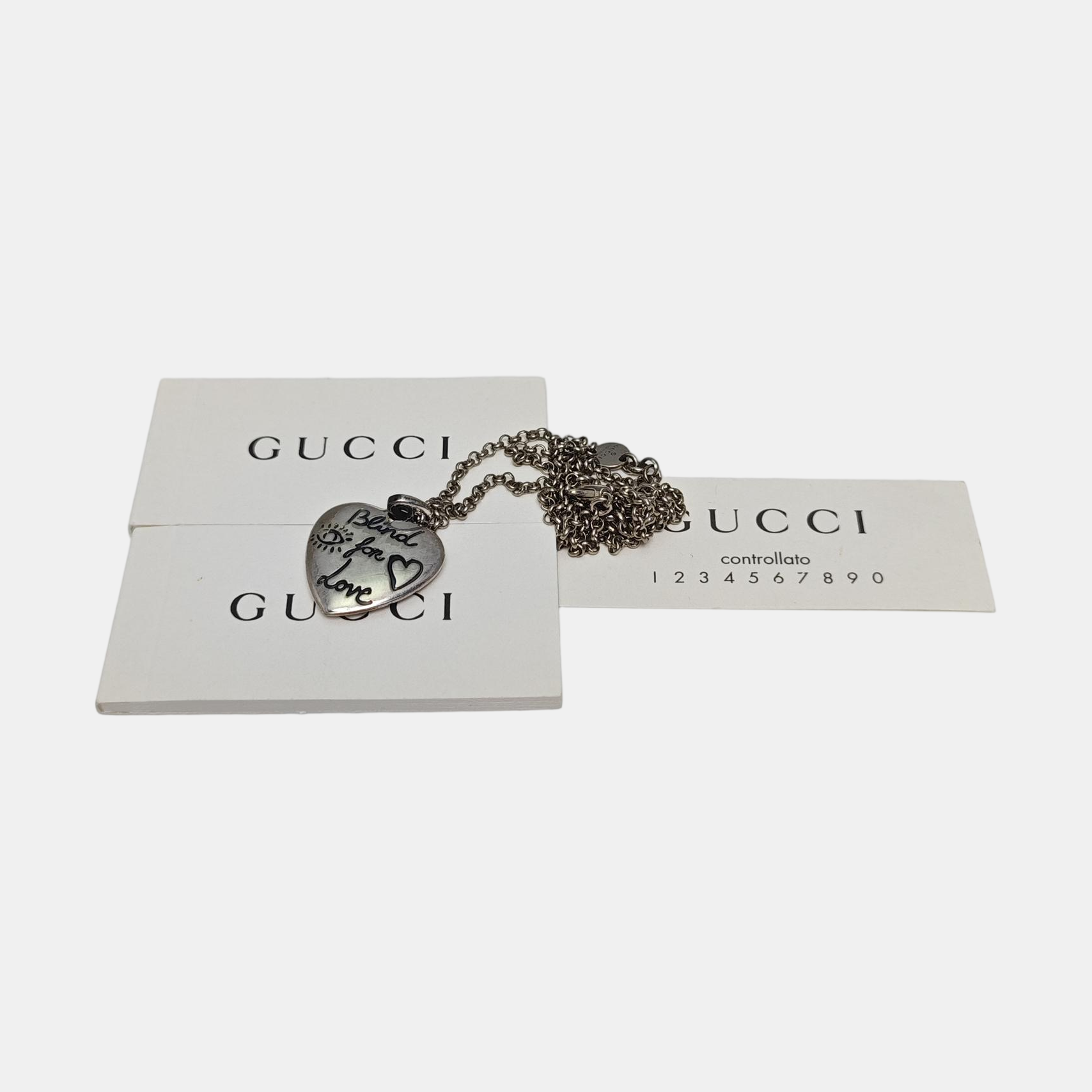 Blind For Love 925 Sterling Silver Necklace