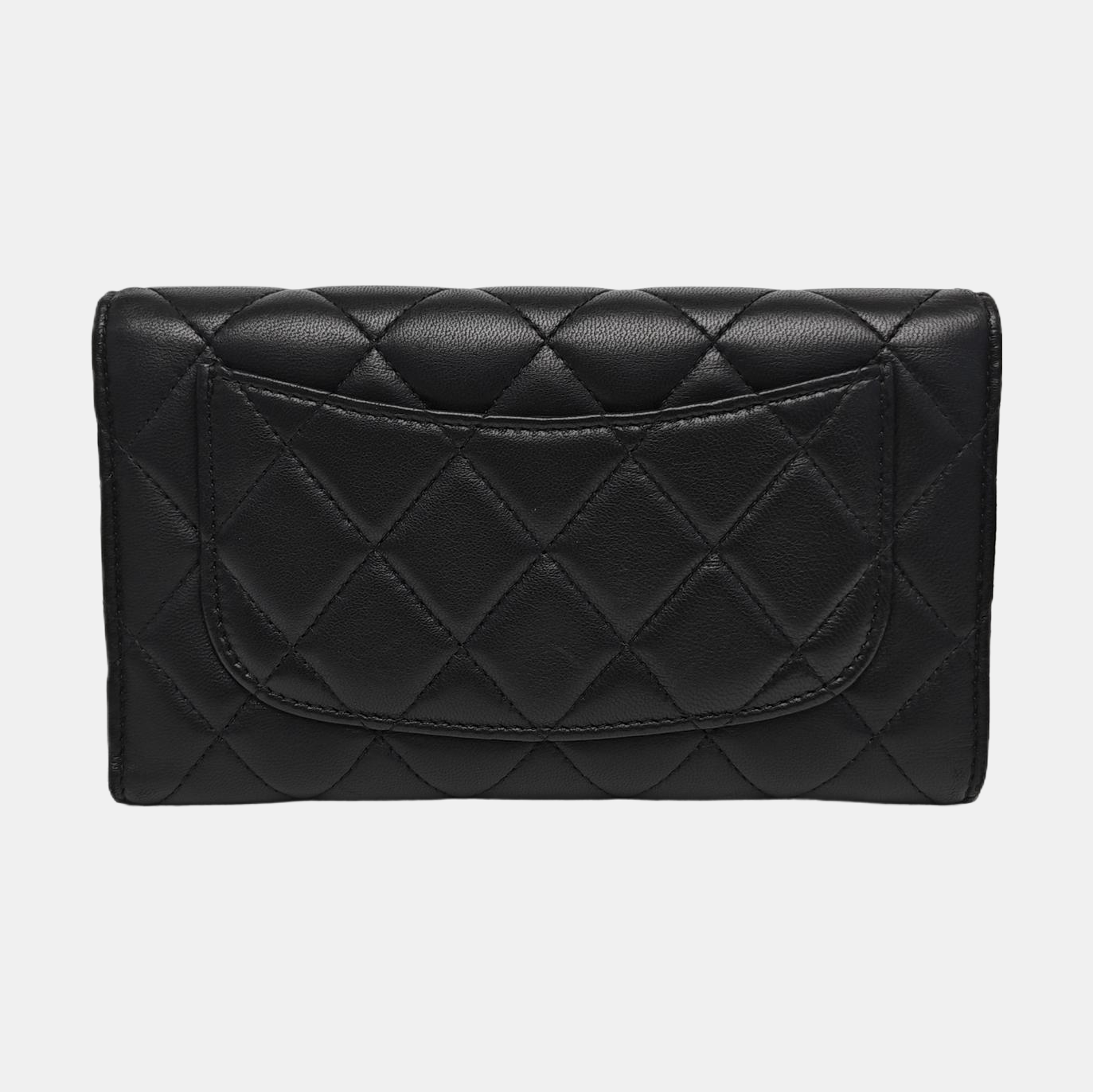 CLASSIC FLAP Mini Quilted Lambskin Black Wallet