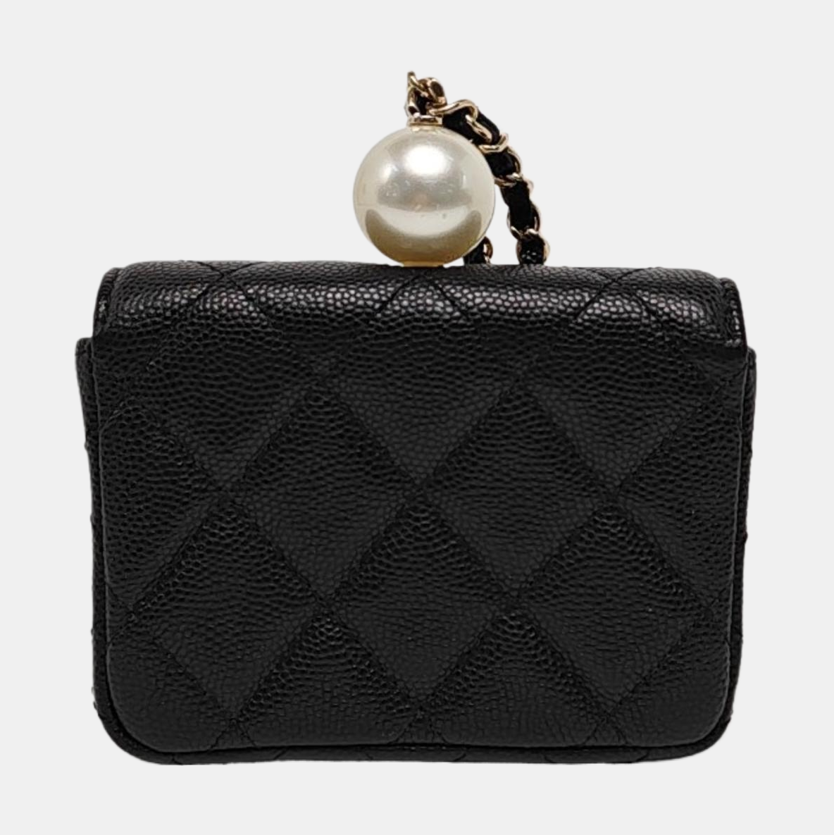 Quilted Grained Calfskin Black