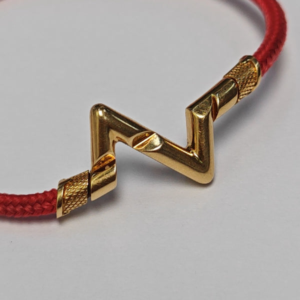 LV VOLT Fabric Red Bracelet