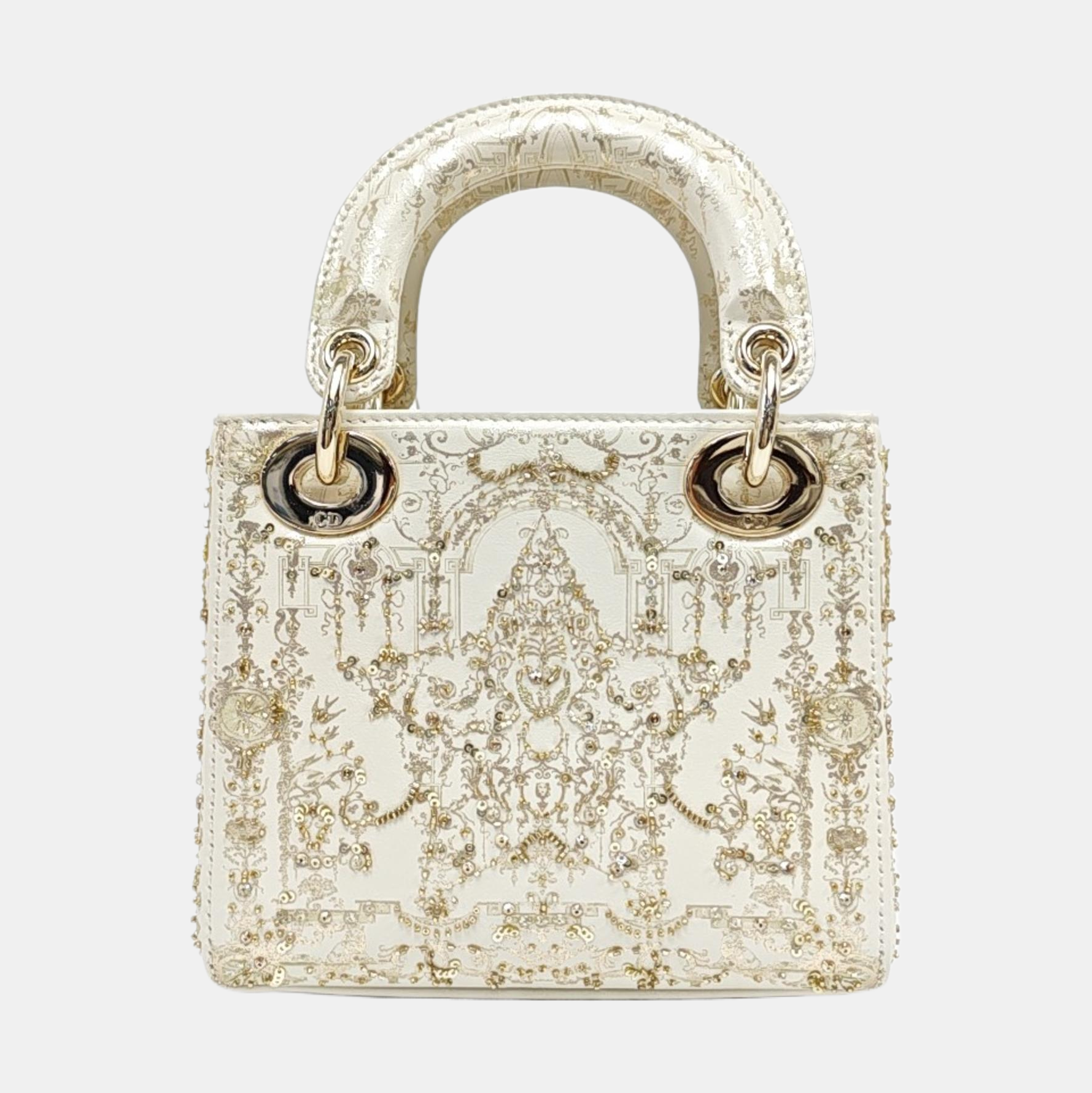 Lady Dior Mini Calfskin White