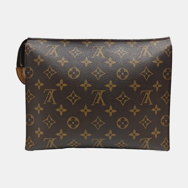 TOILET POCKET 26 Monogram Coated Canvas Brown
