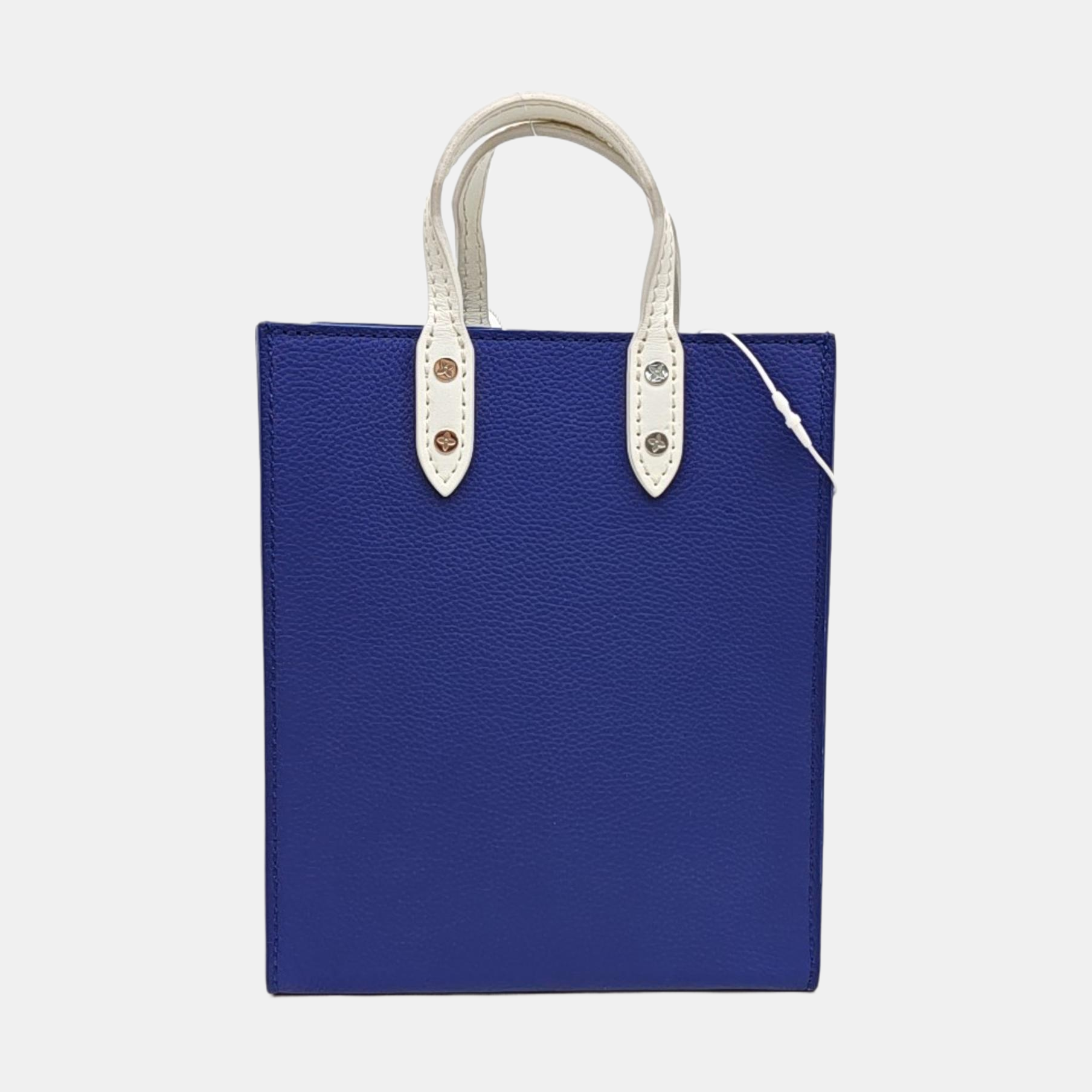SAC PLAT Extra Small Calfskin Blue