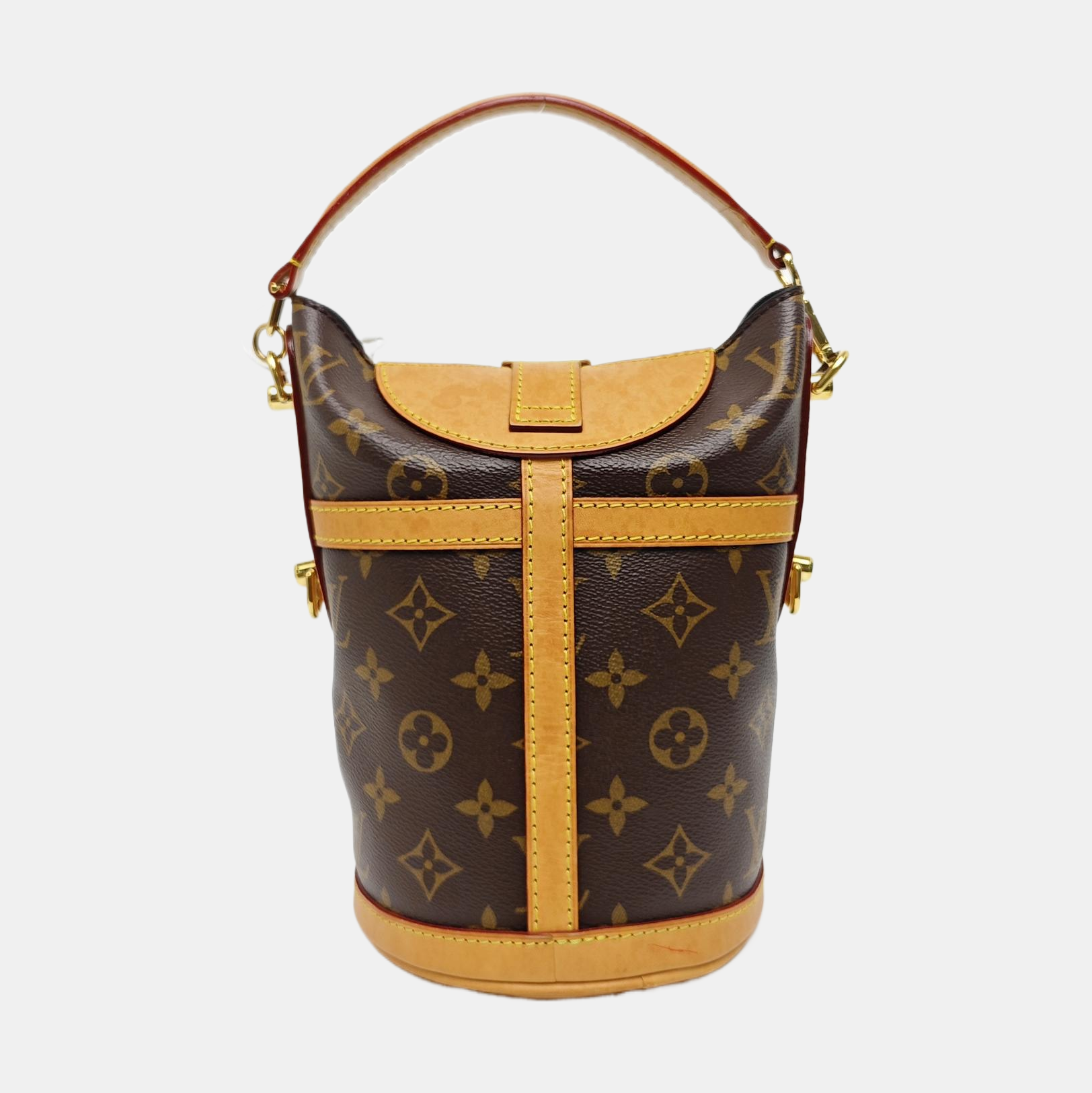 DUFFLE Monogram Coated Canvas Brown