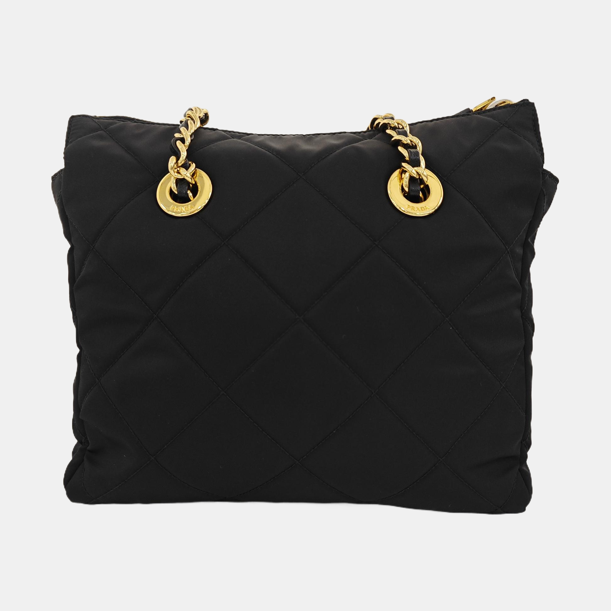 Re-Edition 1995 Chaîne Quilted Nylon Black