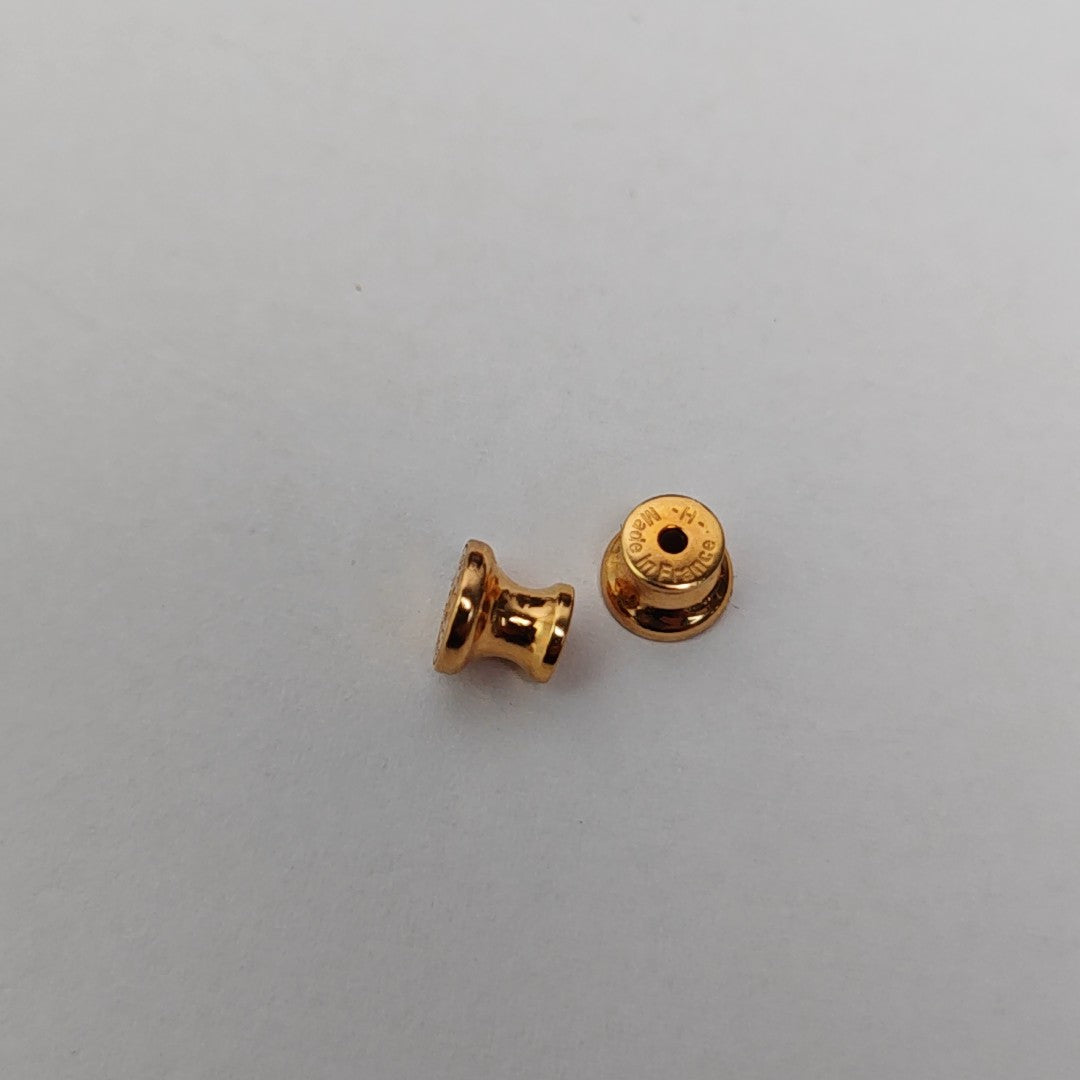 Cage D'h Metal Pink Stud Earrings
