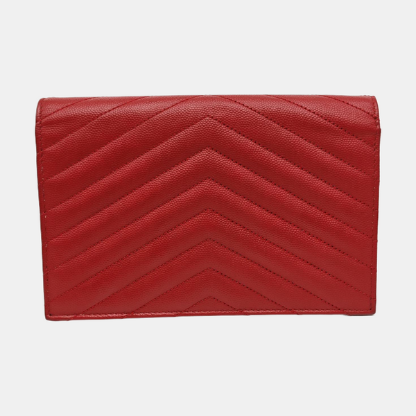MONOGRAM WOC Quilted Calfskin Red
