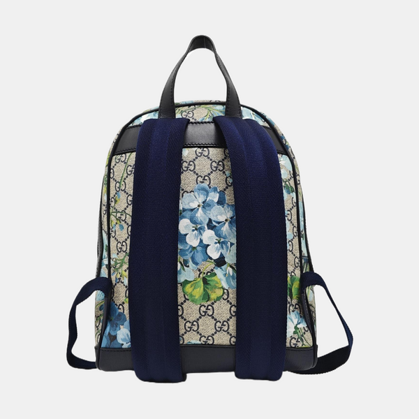 GG Blooms Small Monogram Coated Canvas Black