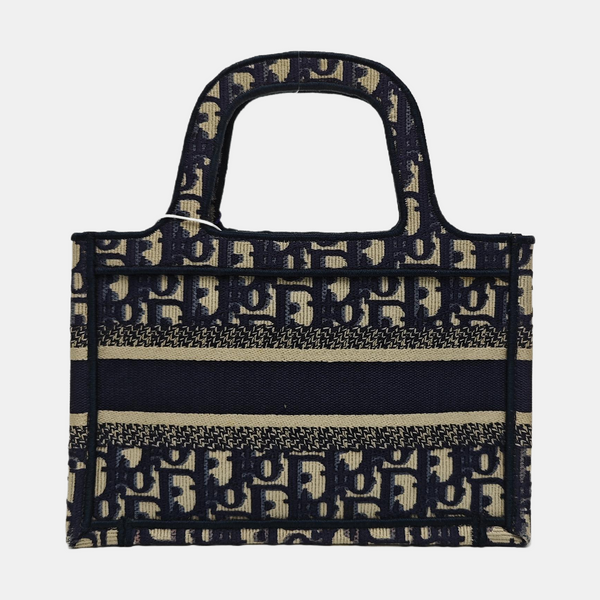 Book Tote Mini Canvas Blue