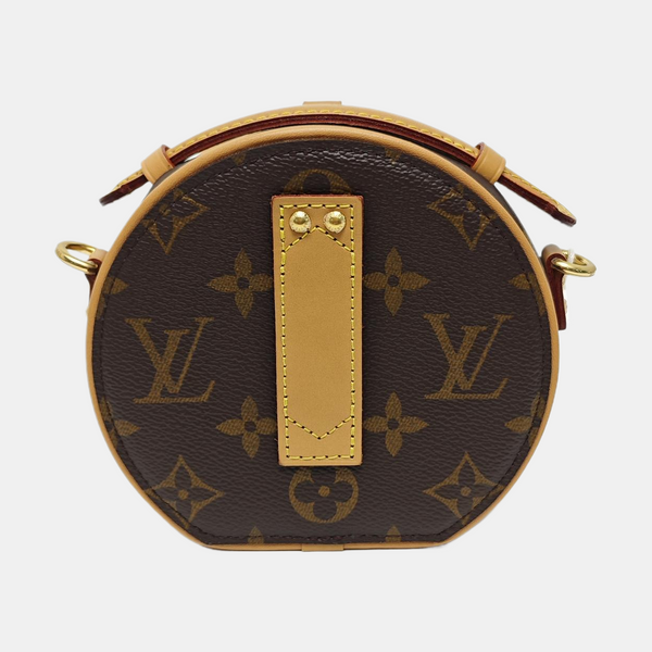 BOITE CHAPEAU Mini Monogram Coated Canvas Brown