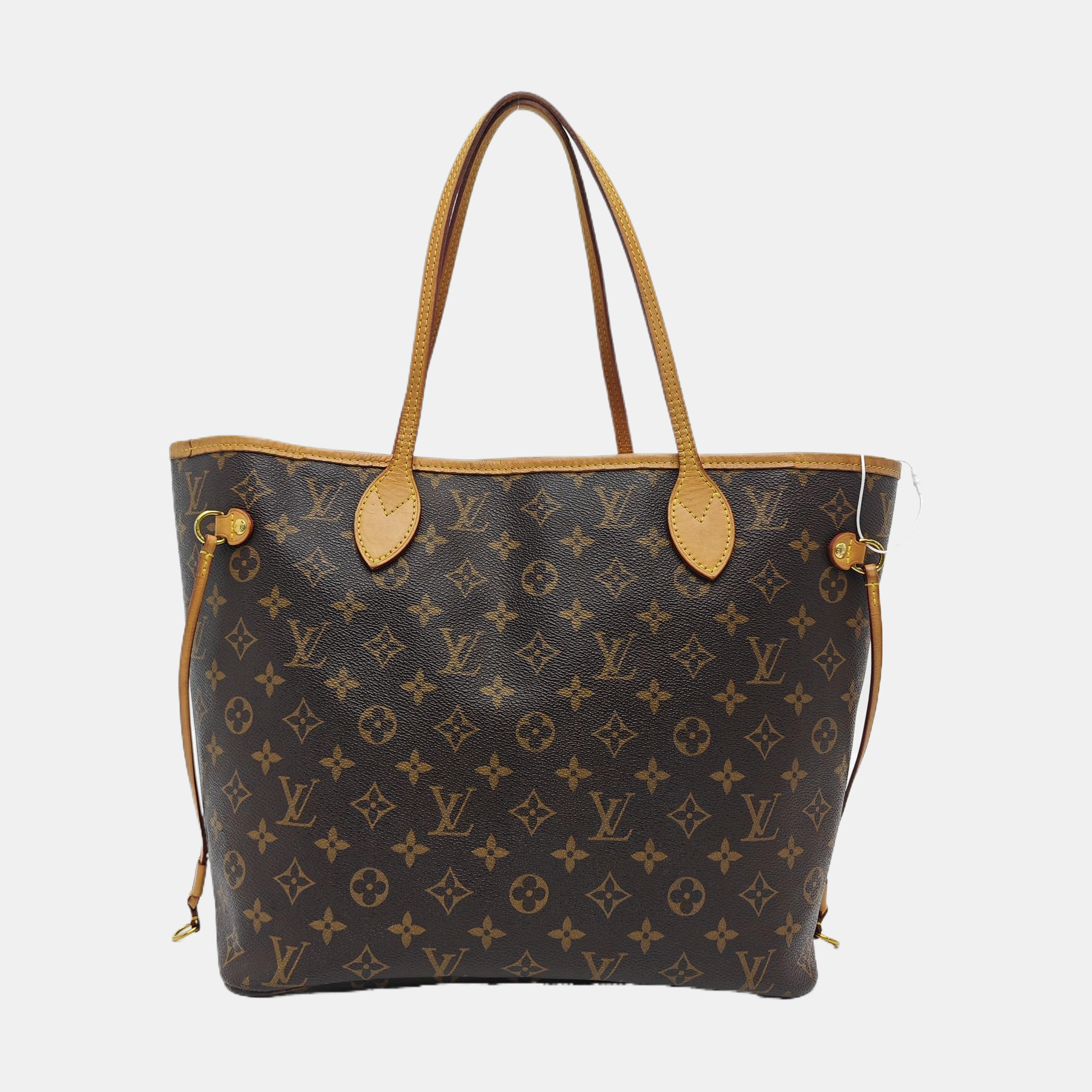 NEVERFULL MM Monogram Coated Canvas Brown