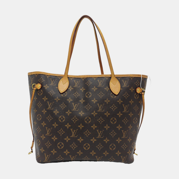 NEVERFULL MM Monogram Coated Canvas Brown