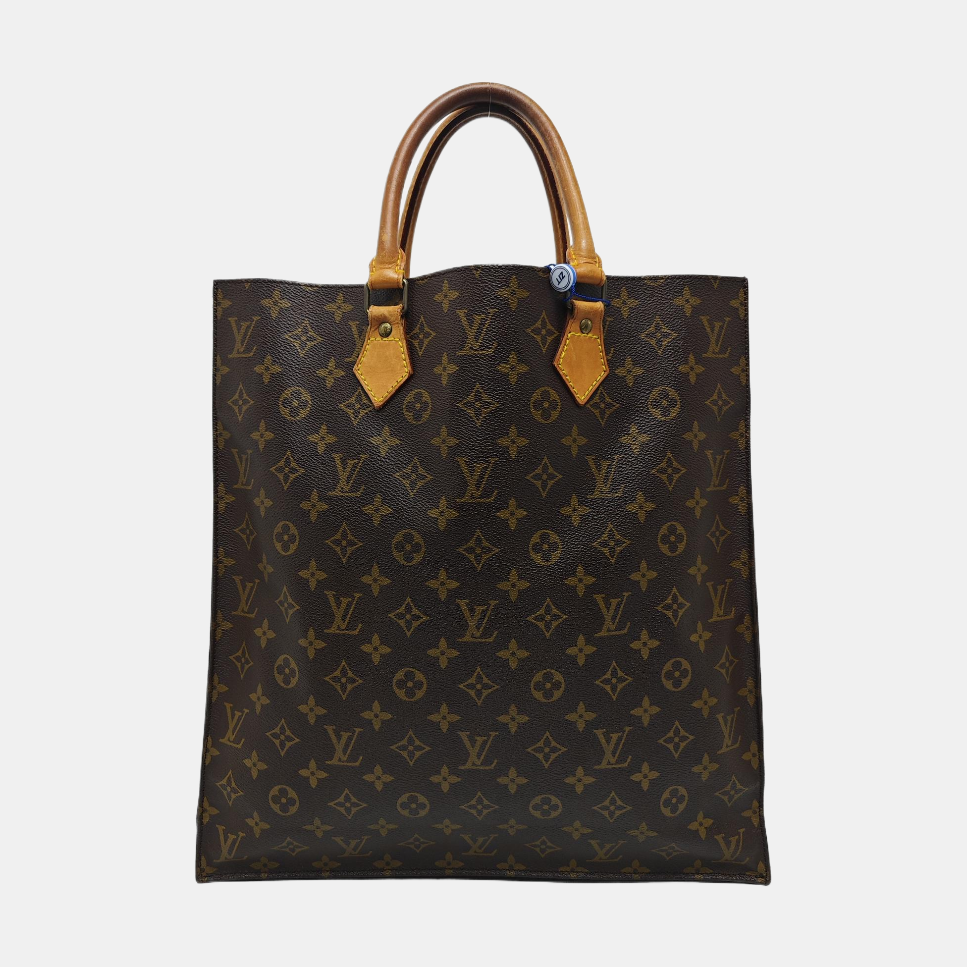 SAC PLAT GM Monogram Coated Canvas Brown