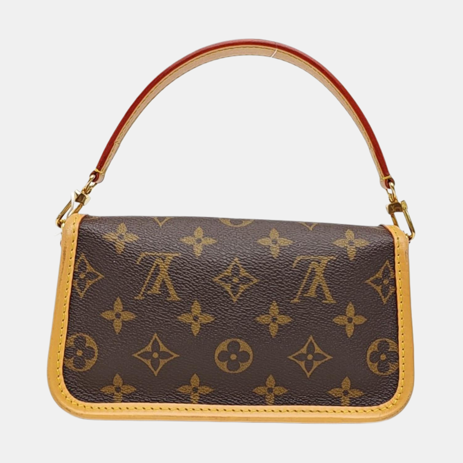 DIANE Nano Monogram Coated Canvas Brown