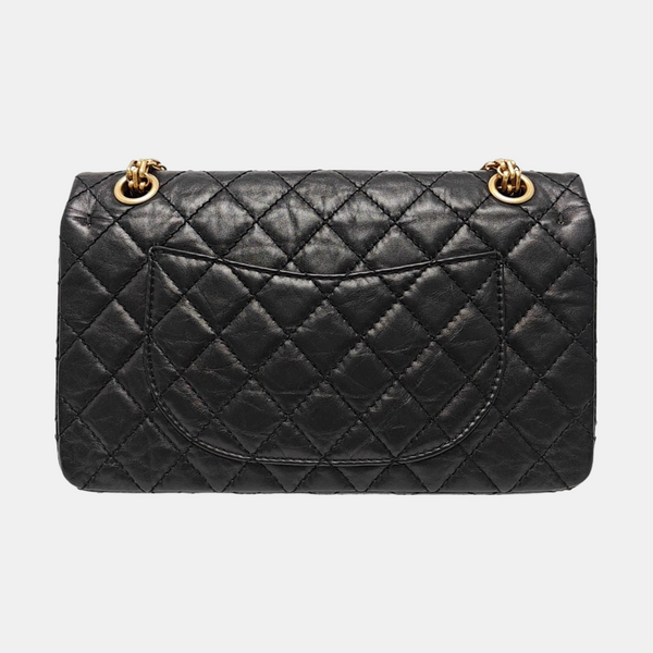 2.55 225 (small) Quilted Calfskin Black
