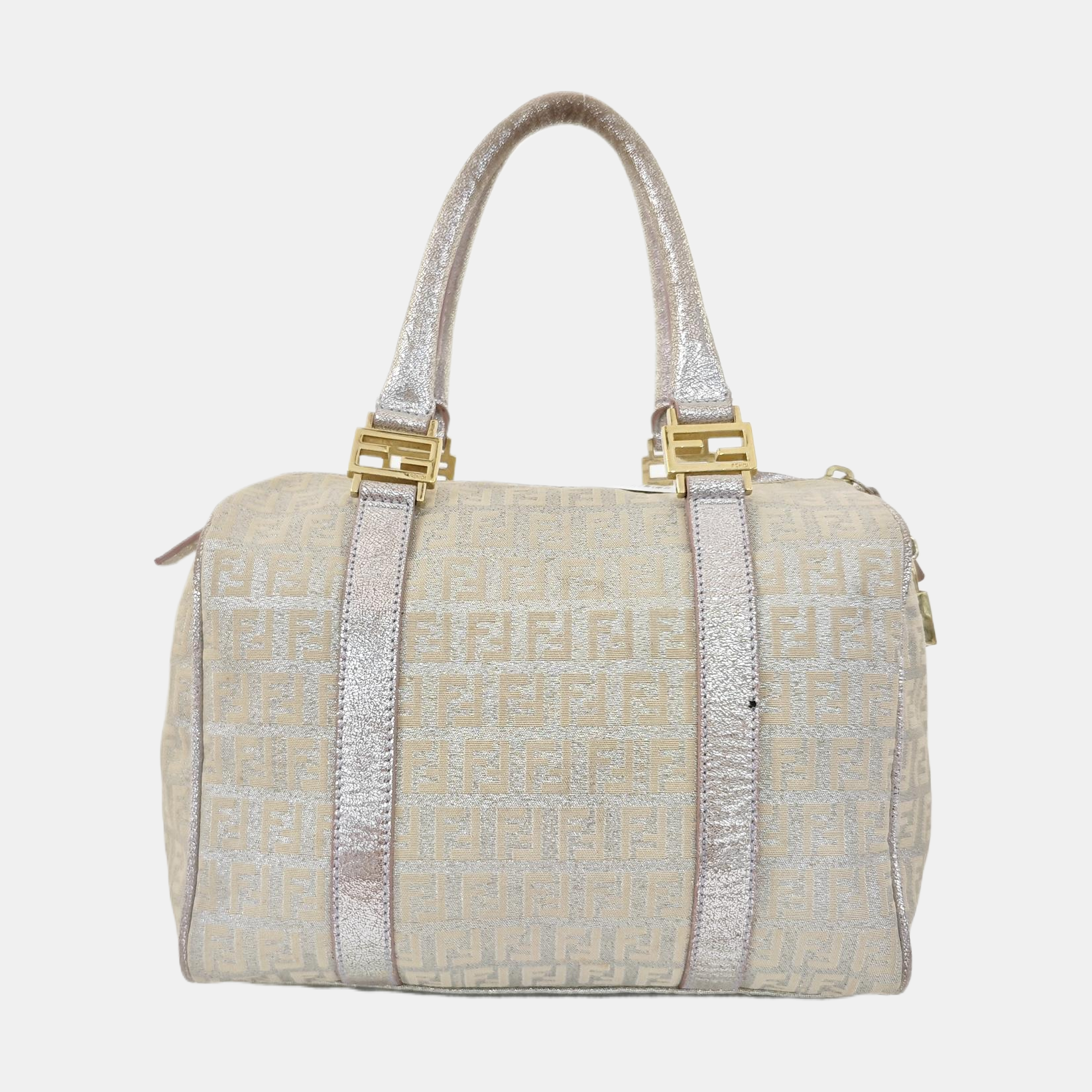 Canvas Top Handle Bag White
