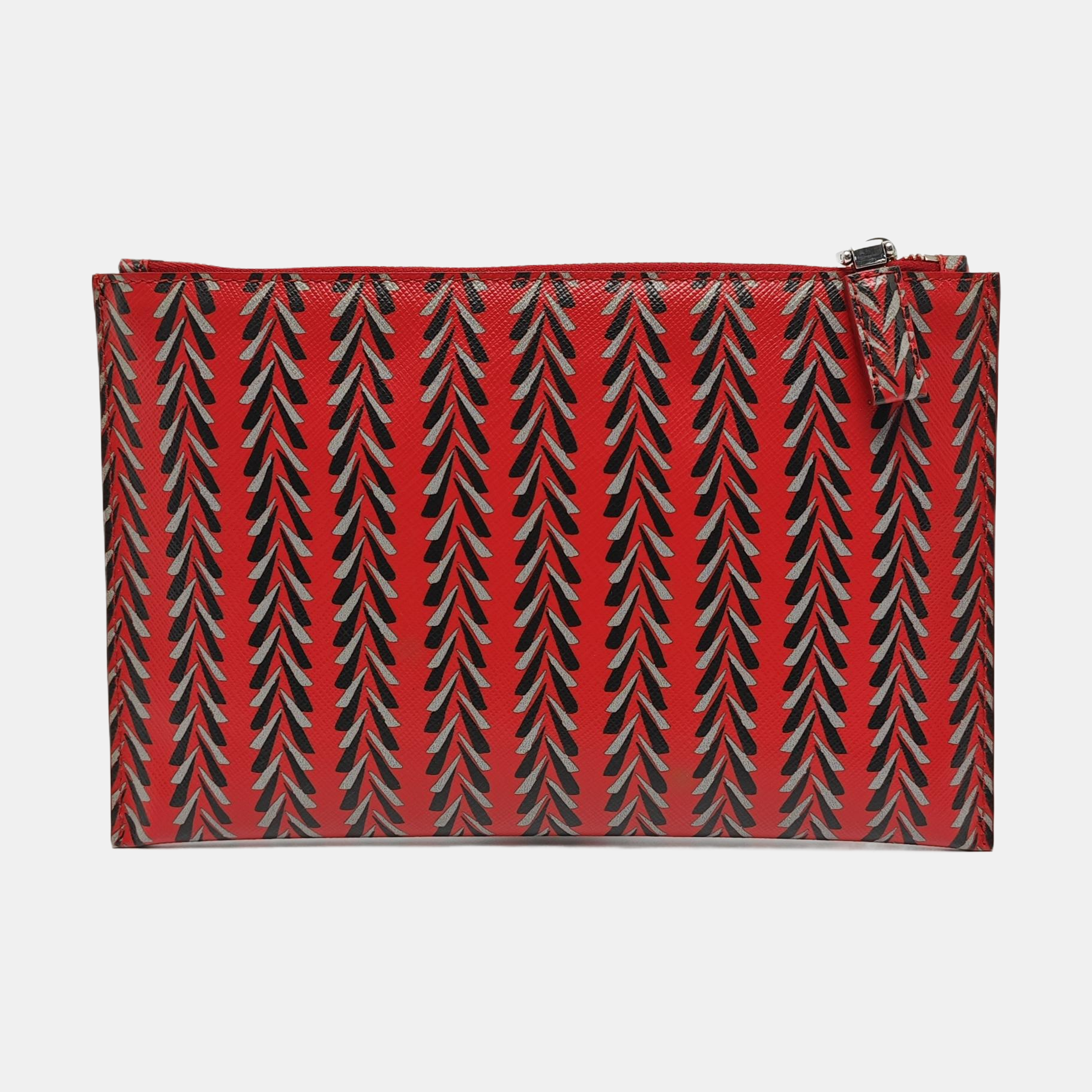 Calfskin Clutch Red