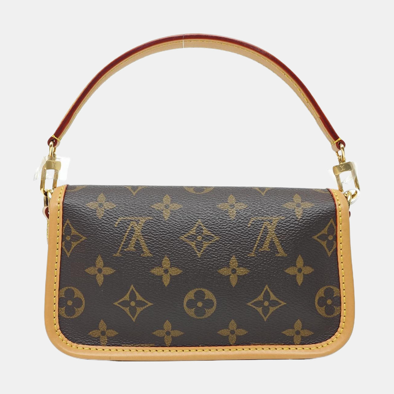 DIANE Nano Monogram Coated Canvas Brown