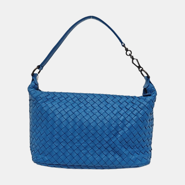Lambskin Top Handle Bag Blue