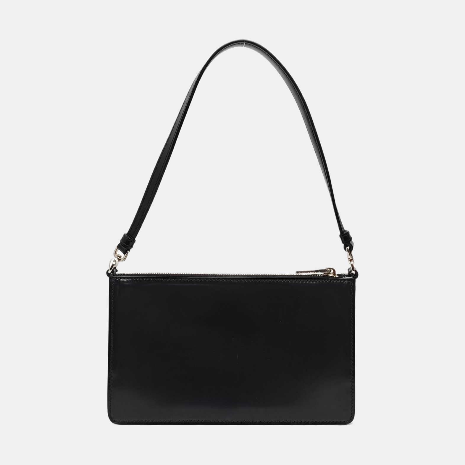 Calfskin Top Handle Bag Mini Black
