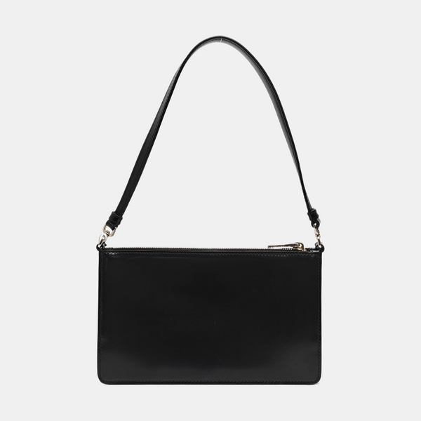 Calfskin Top Handle Bag Mini Black