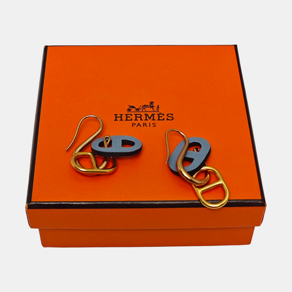 O'maillon Metal Blue Stud Earrings