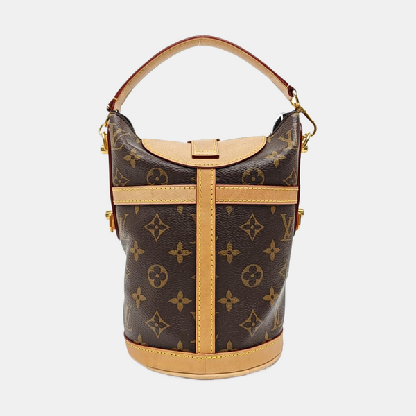 DUFFLE Monogram Coated Canvas Brown