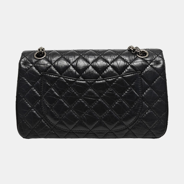 2.55 225 Quilted Calfskin Black