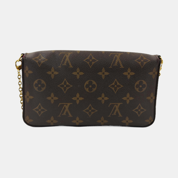 FÉLICIE Monogram Coated Canvas Brown