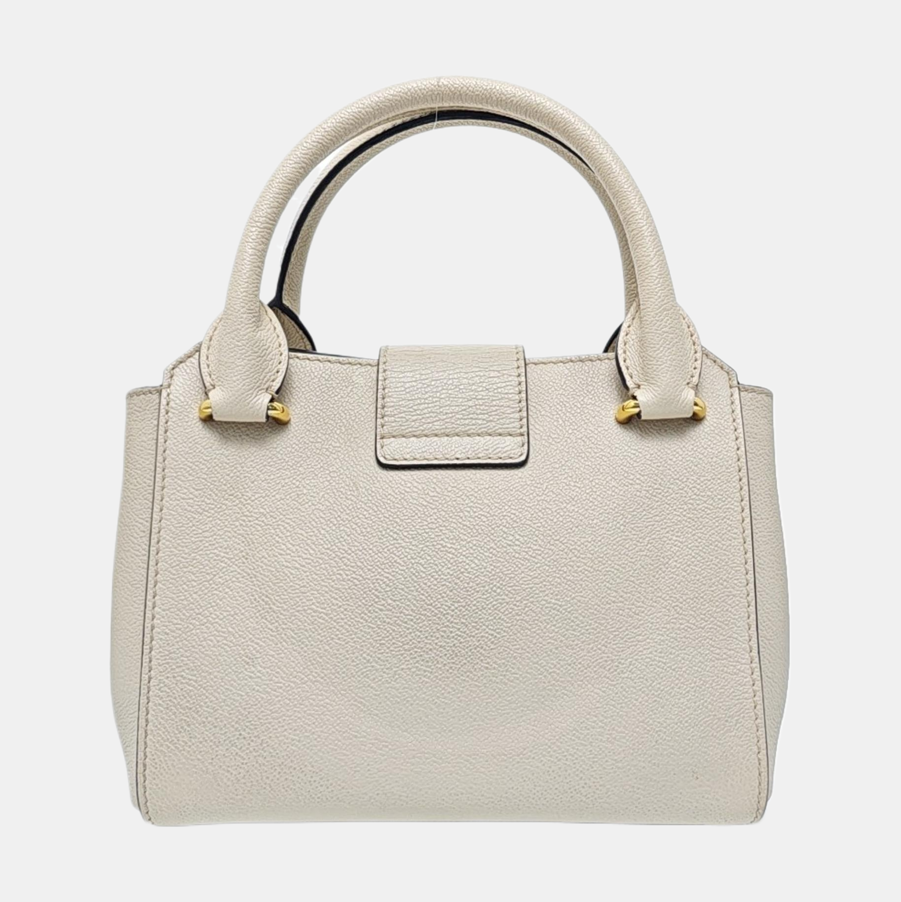 Buckle Calfskin Beige