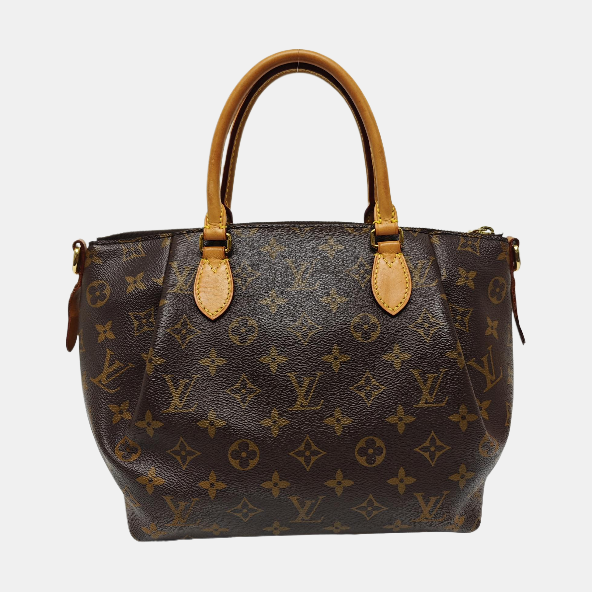 TURENNE Monogram Coated Canvas Brown