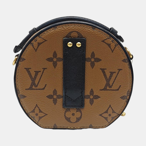 BOITE CHAPEAU Mini Monogram Coated Canvas Brown
