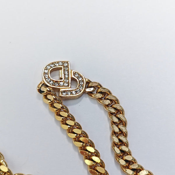 Petit CD Metal Gold Necklace