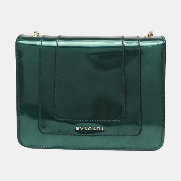SERPENTI FOREVER Small Patent Leather Green