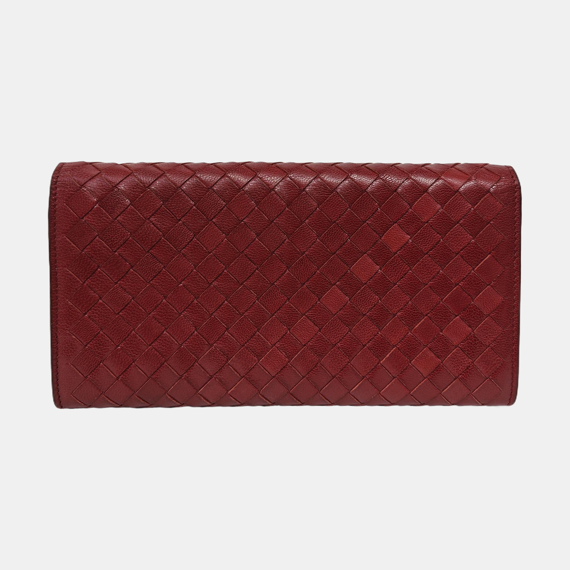 Lambskin Wallet Red