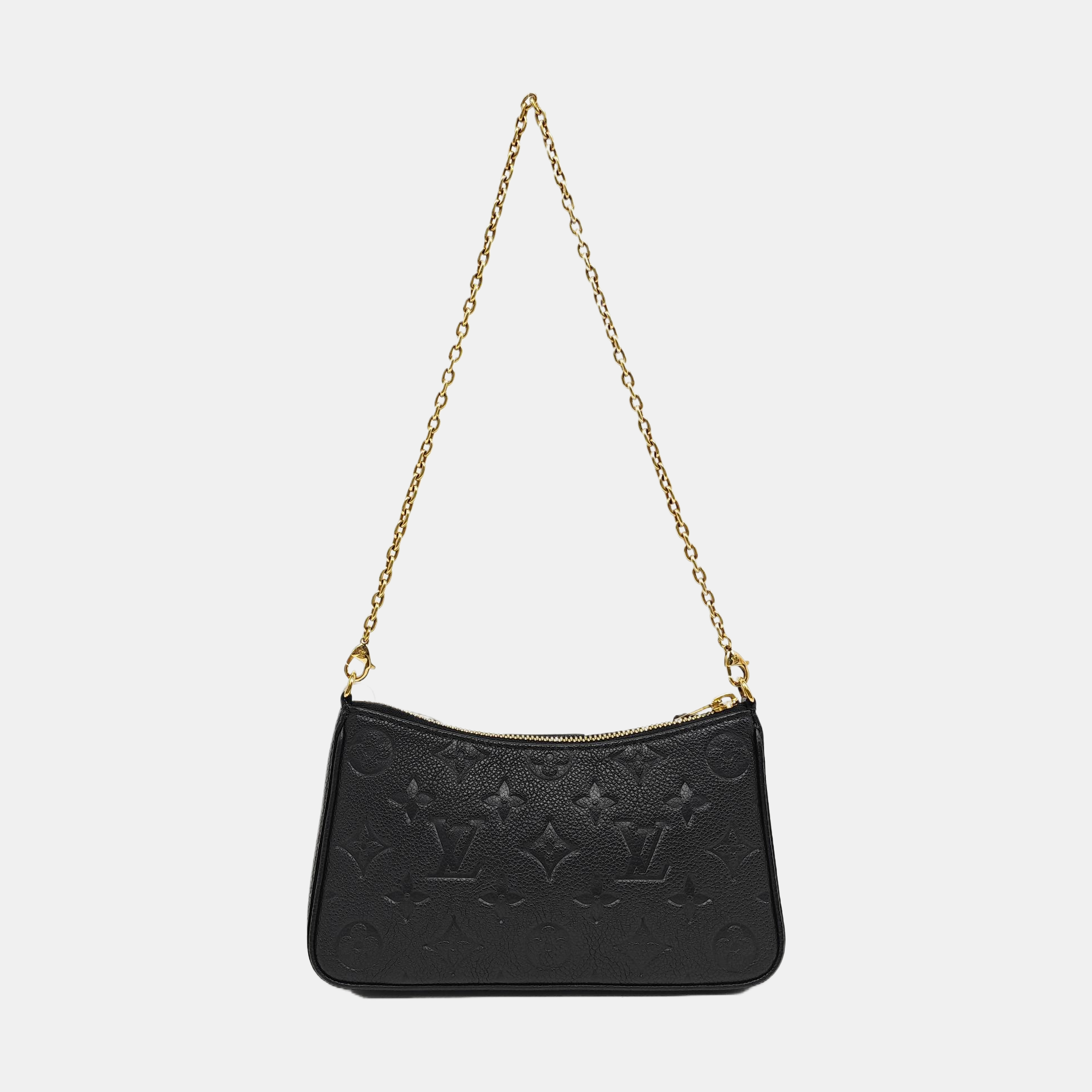 EASY POUCH ON STRAP Monogram Calfskin Black