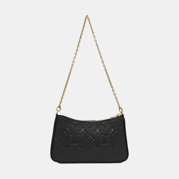 EASY POUCH ON STRAP Monogram Calfskin Black