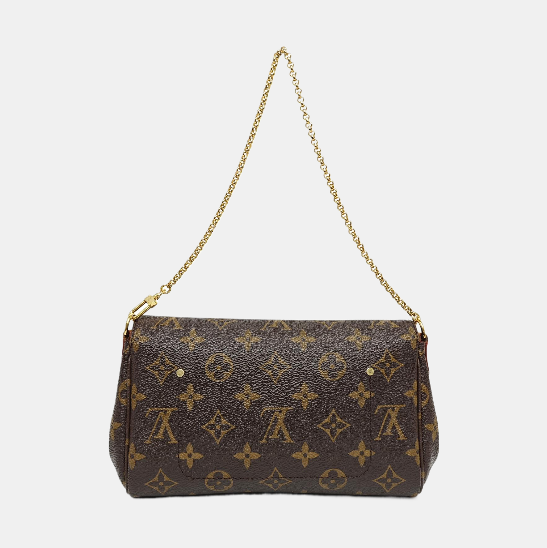 FAVORITE PM Monogram Coated Canvas Brown