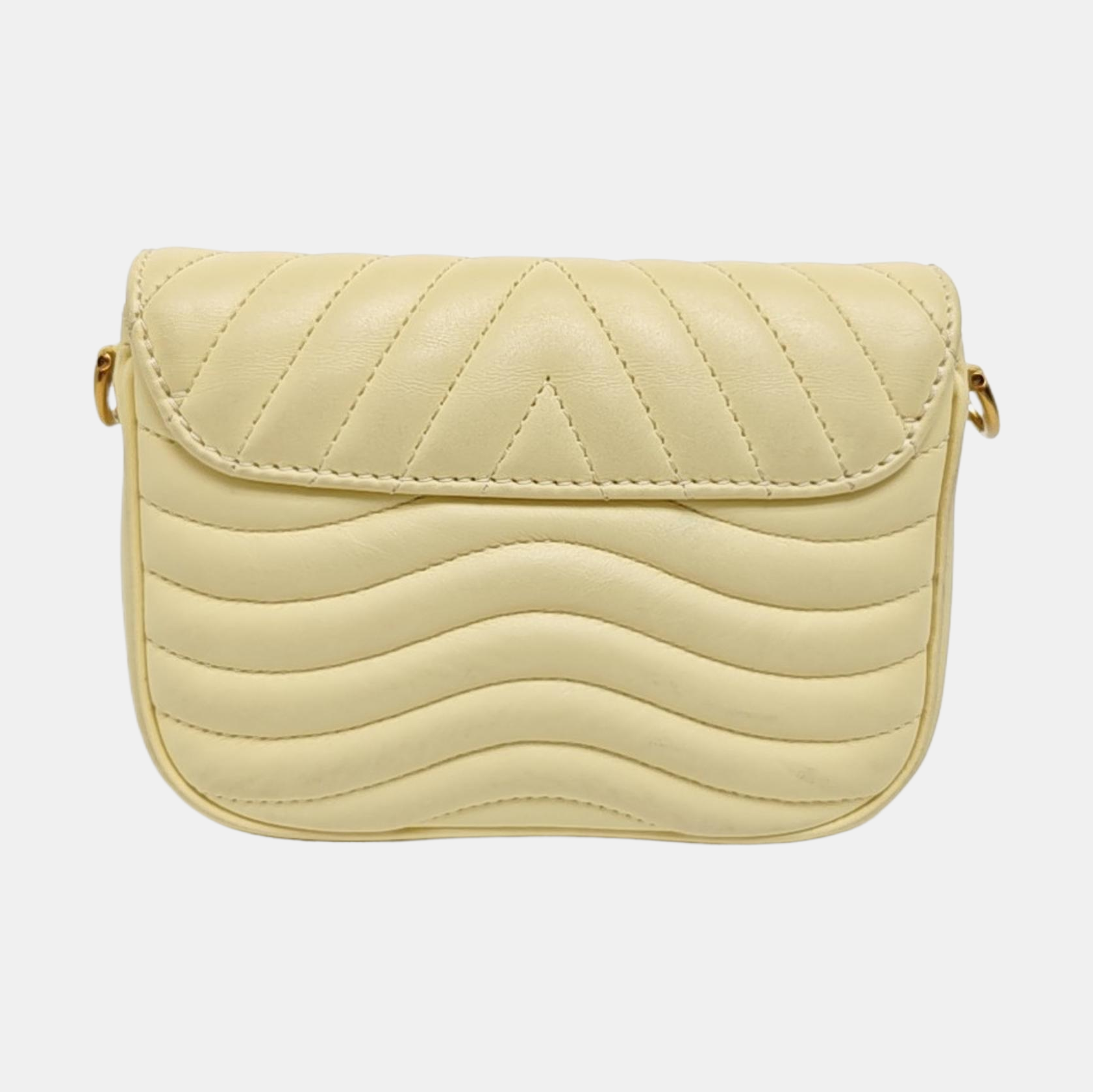 NEW WAVE Quilted Calfskin Yellow