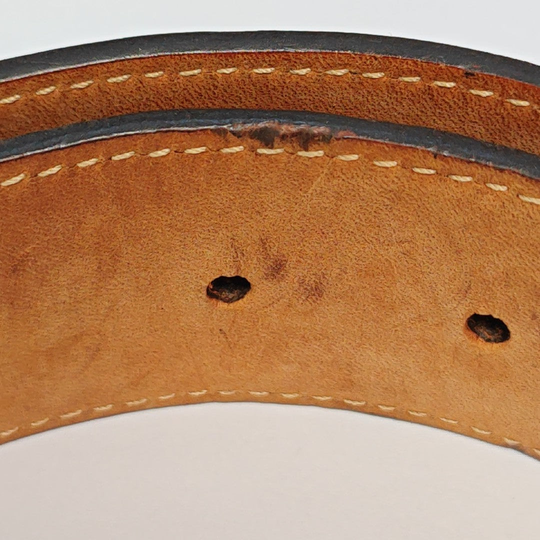 Coated Canvas Belt Brown