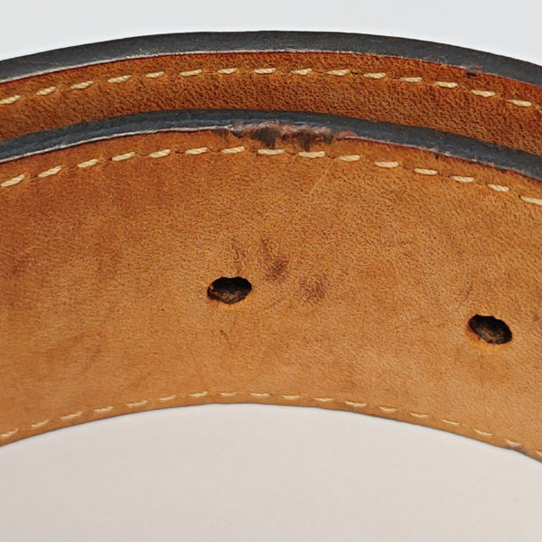 Coated Canvas Belt Brown